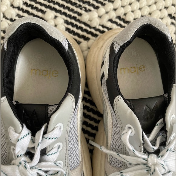 Maje paneled, mesh and suede sneakers - Size 7 - Picture 5 of 5